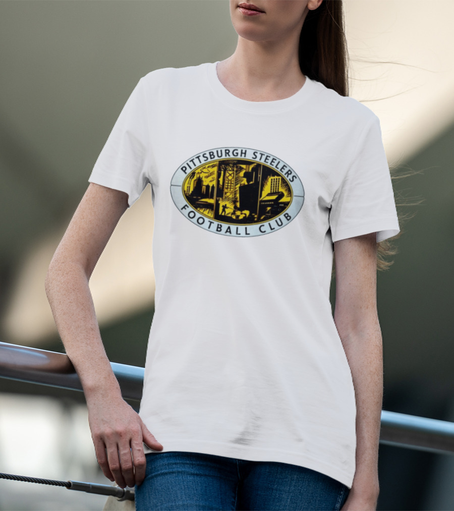 Pittsburgh Steelers Football Club Urban Skyline Distressed T-Shirt