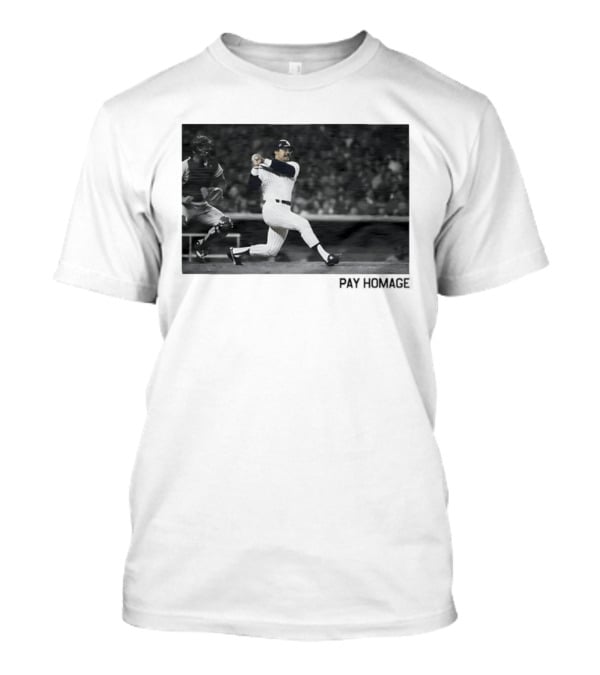 Reggie Jackson New York Yankees Baseball Pay Homage Iconic Swing Moment T-Shirt