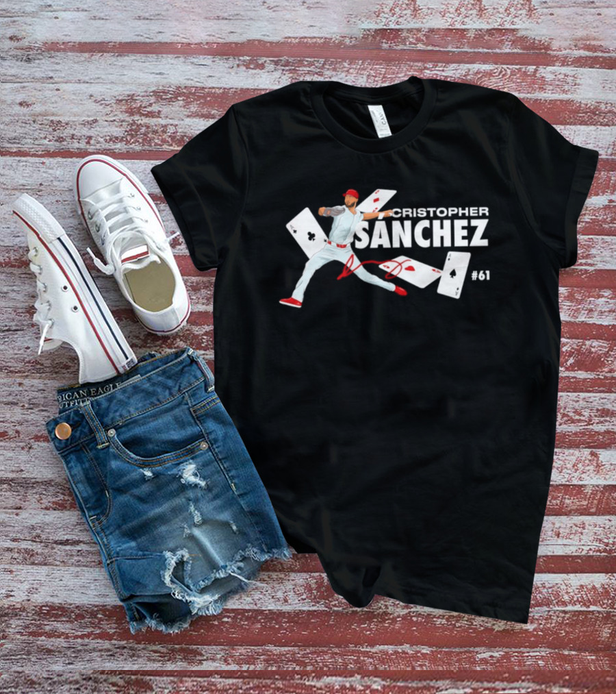 Cristopher Sanchez Philadelphia Phillies MLB Player Ace Card 2026 T-Shirt