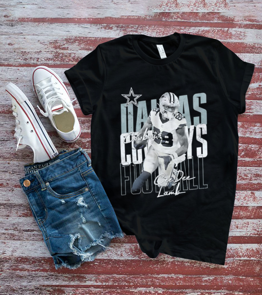 Dallas Cowboys Football CeeDee Lamb Legendary Player Card T-Shirt