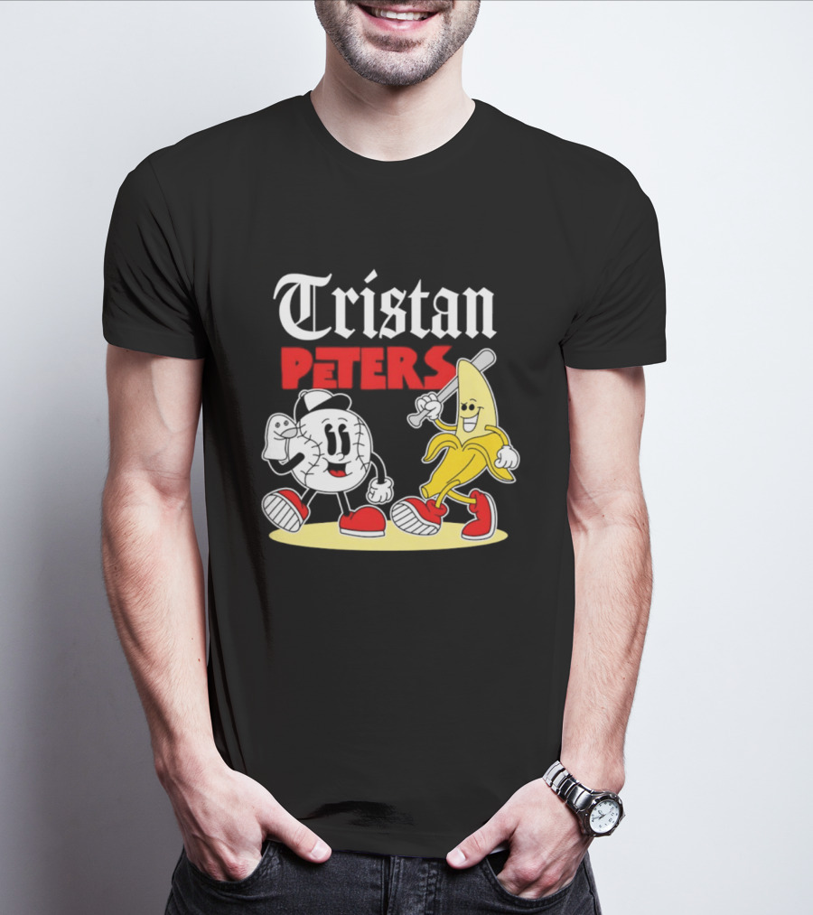 Tristan Peters Chicago White Sox Baseball Banana Cartoon Characters T-Shirt