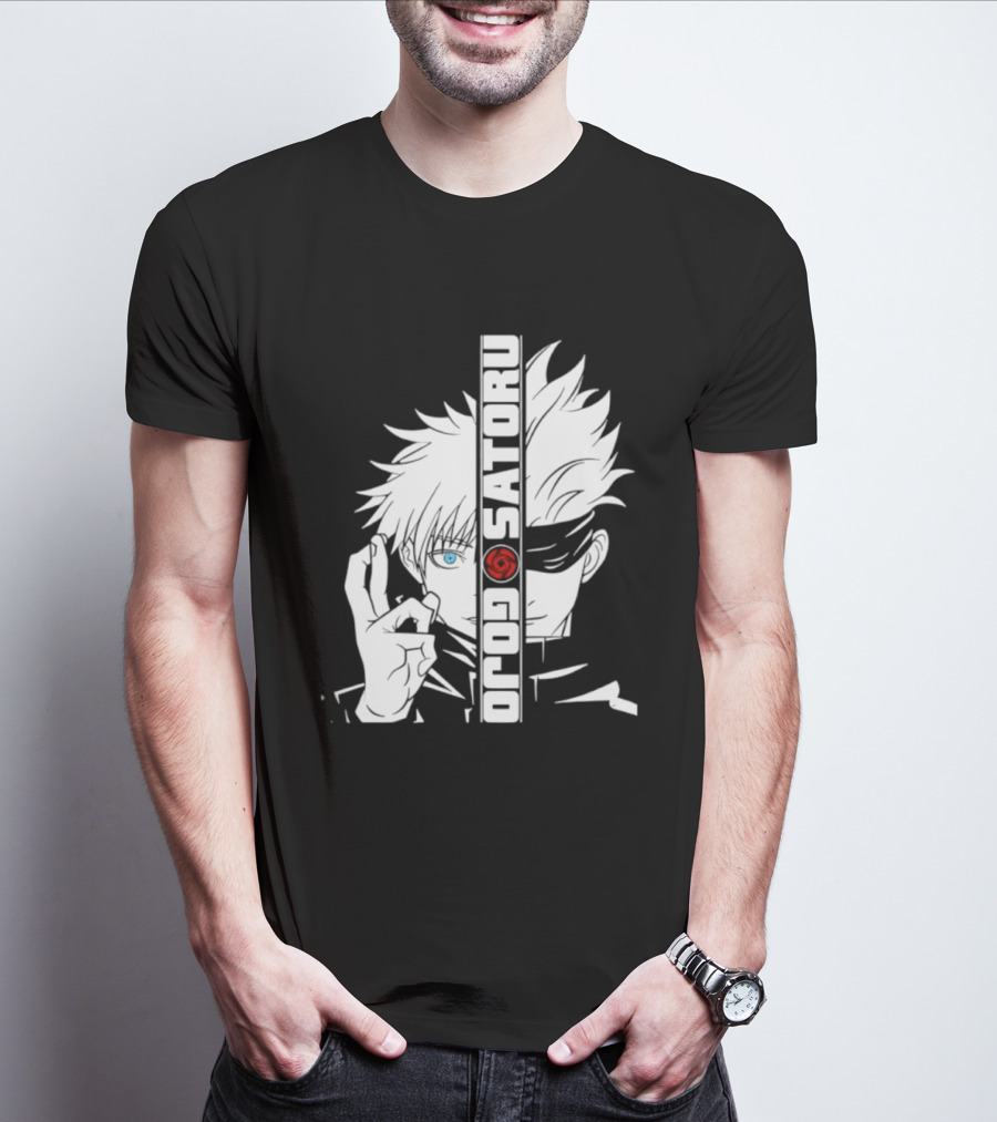 Satoru Gojo Mirror Six Eyes Limitless Jujutsu Kaisen Anime Fan T-Shirt