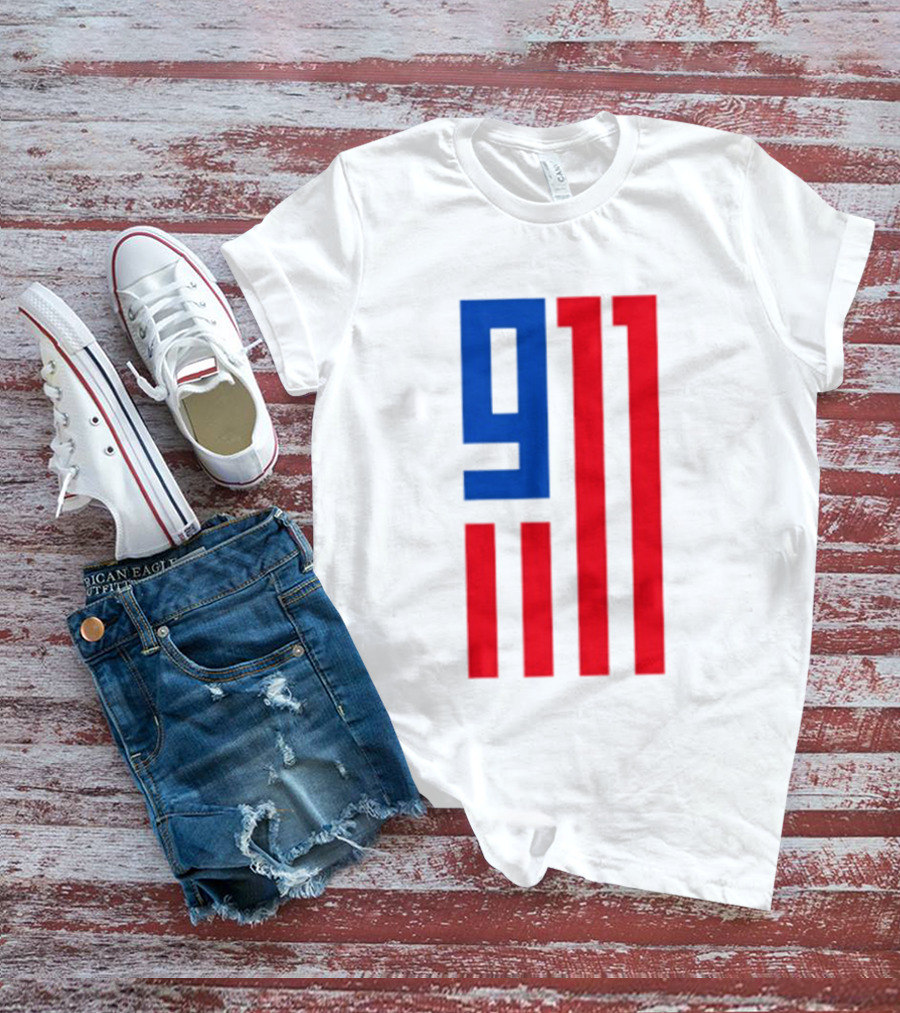 9/11 American Flag USA Patriotic September 11 T-Shirt