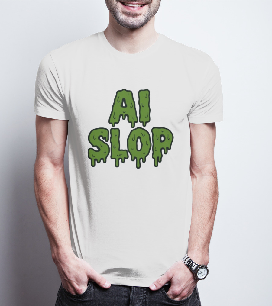 AI Slop Dripping Goo T-Shirt