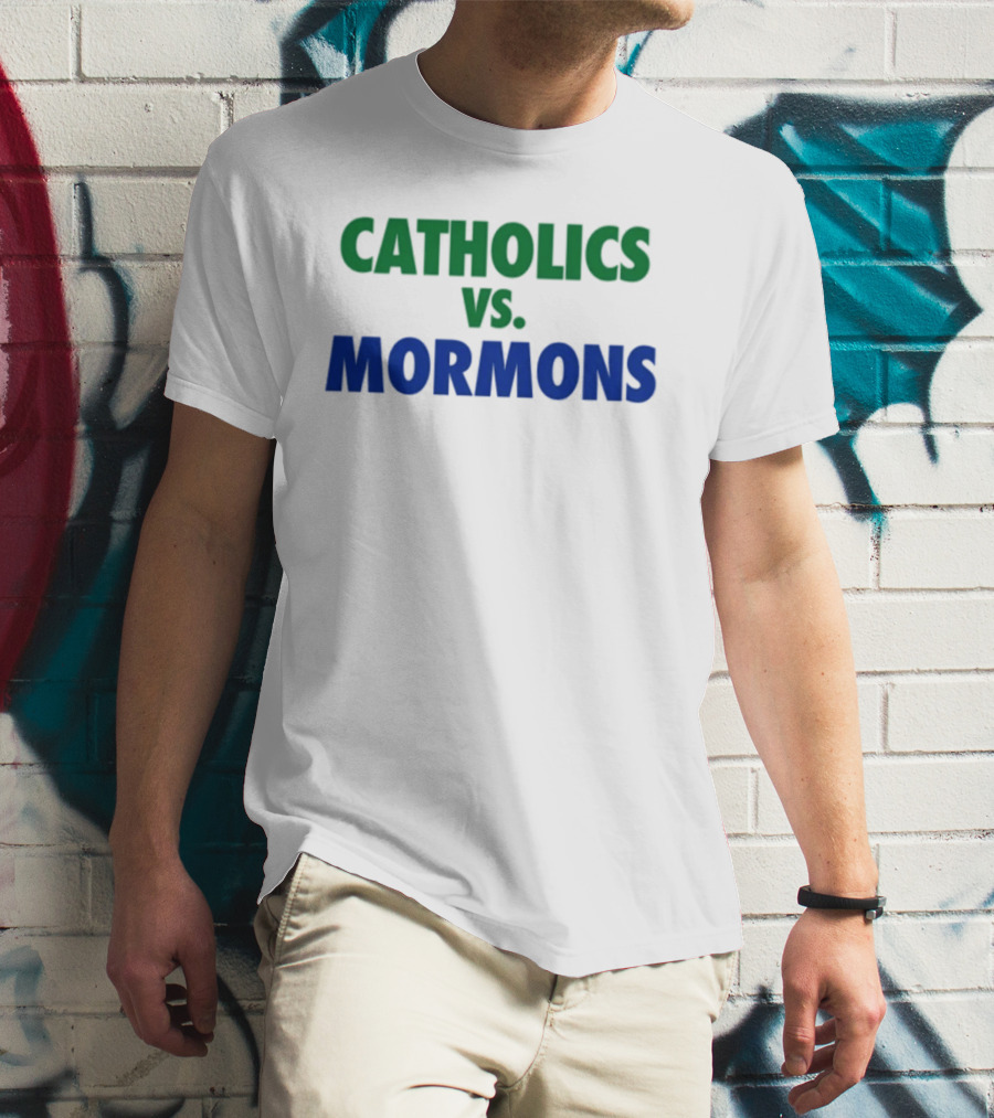 Catholics Vs Mormons Rivalry Matchup T-Shirt