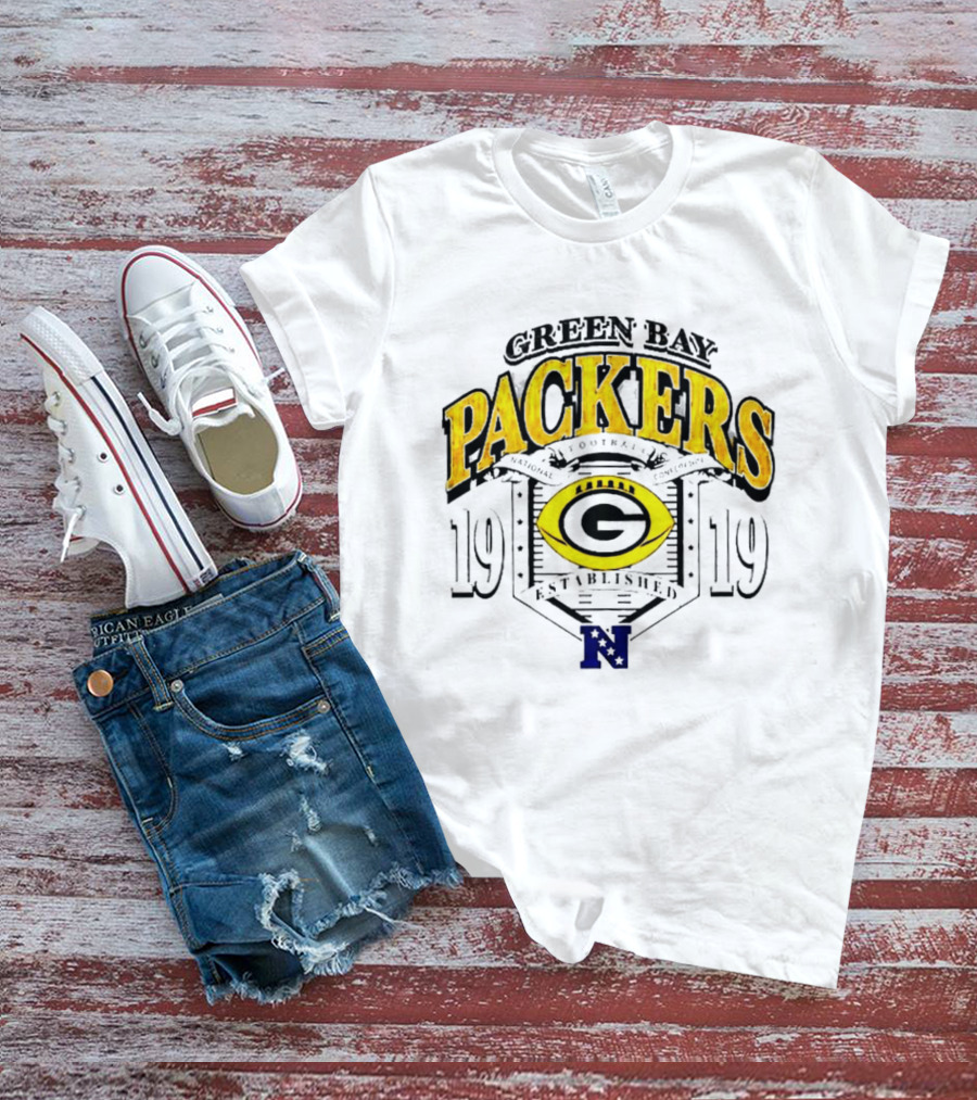 Green Bay Packers 1919 National Football Established Crest T-Shirt