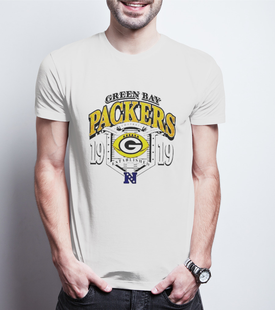 Green Bay Packers 1919 National Football Established Crest T-Shirt