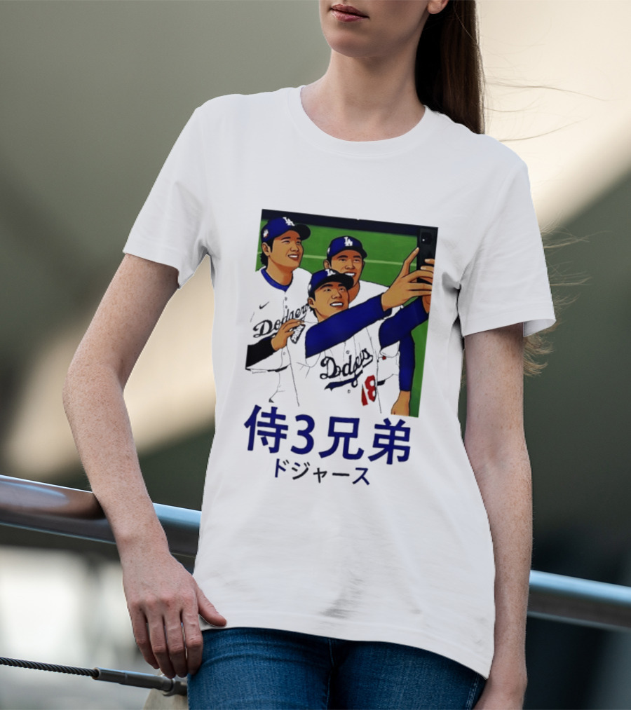 Ohtani Yamamoto Sasaki Dodgers Samurai 3 Brothers T-Shirt