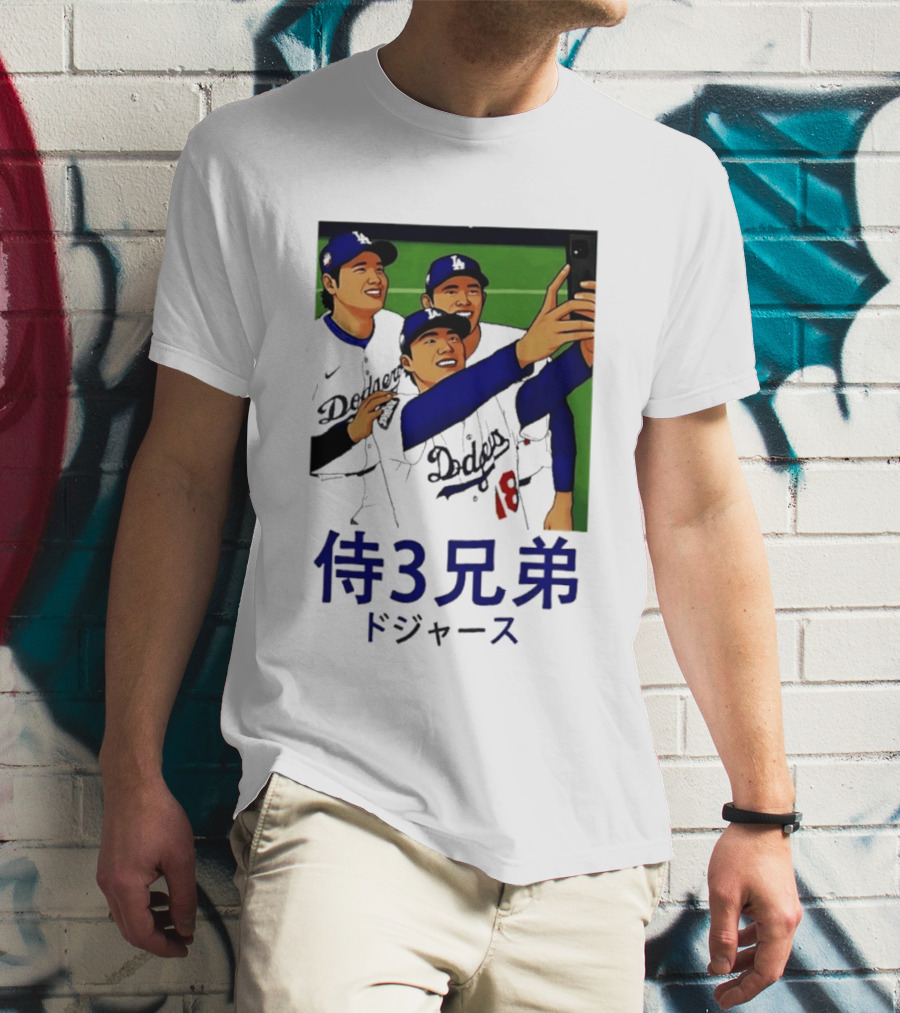 Ohtani Yamamoto Sasaki Dodgers Samurai 3 Brothers T-Shirt