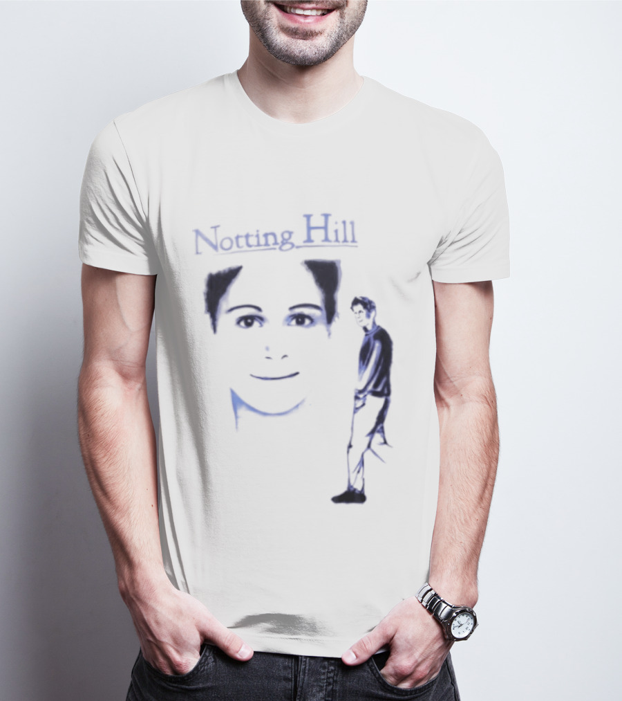 Notting Hill Tom Bateman Blue Art Conceptual T-Shirt