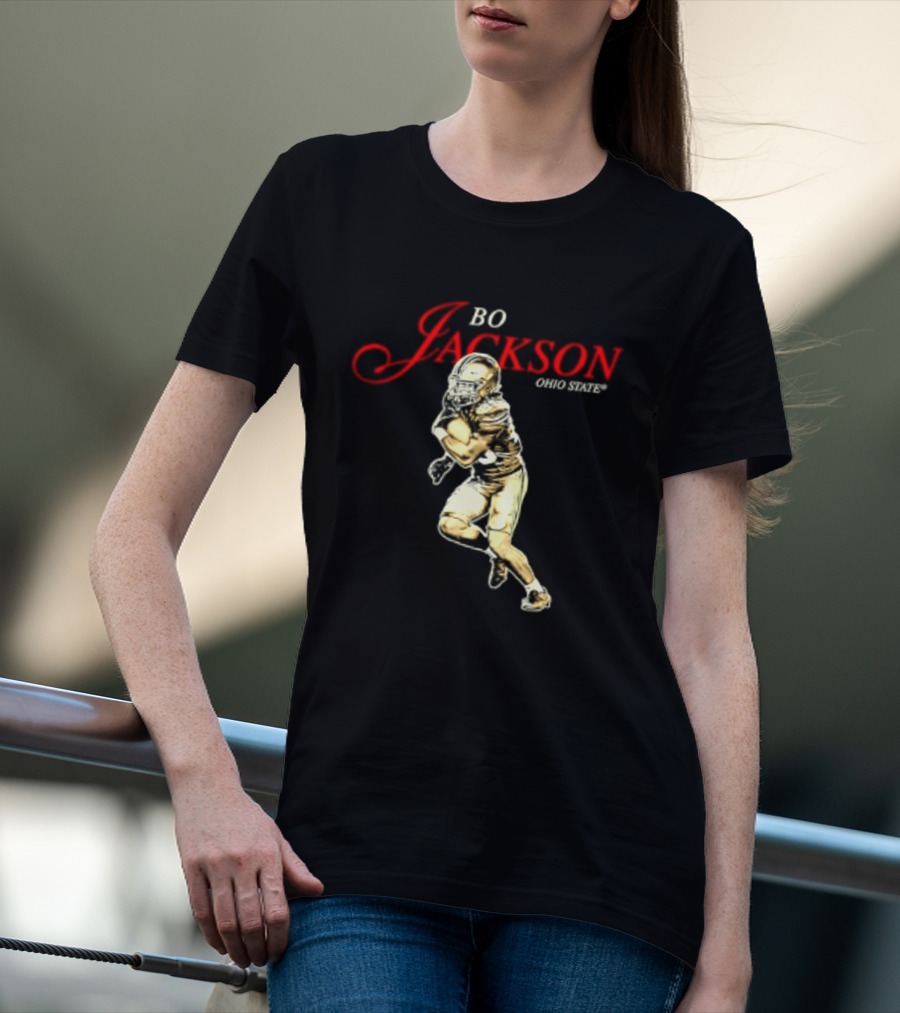 Bo Jackson 25 Ohio State Buckeyes NCAA Player T-Shirt
