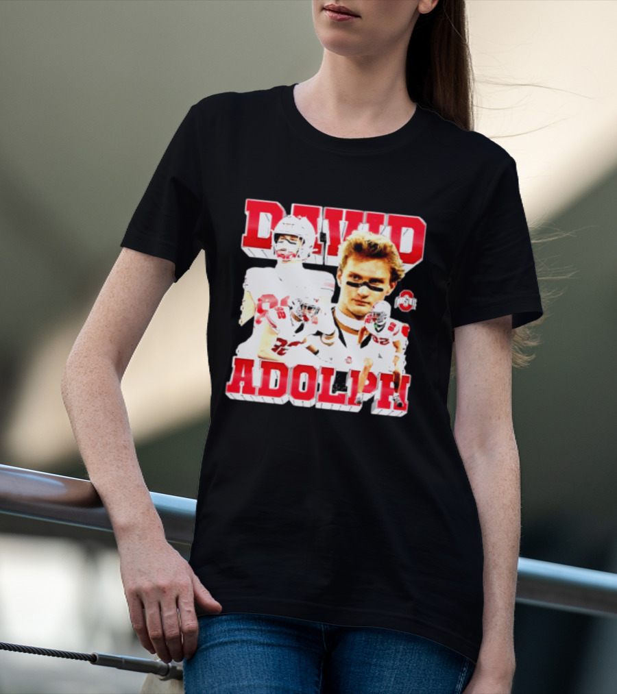 David Adolph 82 Ohio State Buckeyes NCAA Player Highlights T-Shirt