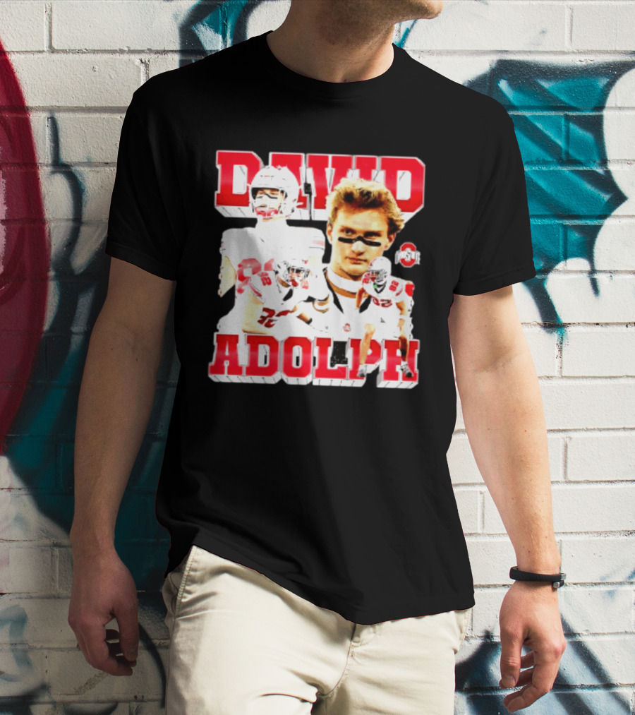 David Adolph 82 Ohio State Buckeyes NCAA Player Highlights T-Shirt