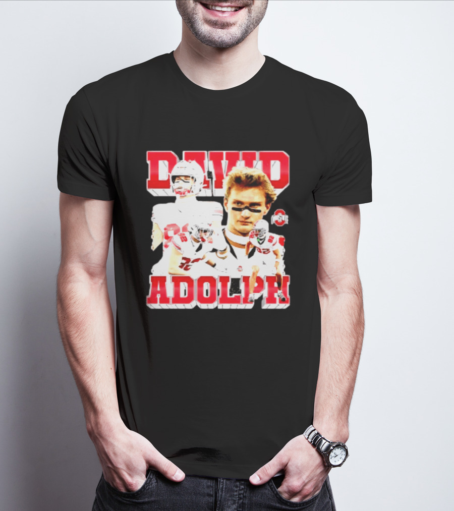 David Adolph 82 Ohio State Buckeyes NCAA Player Highlights T-Shirt