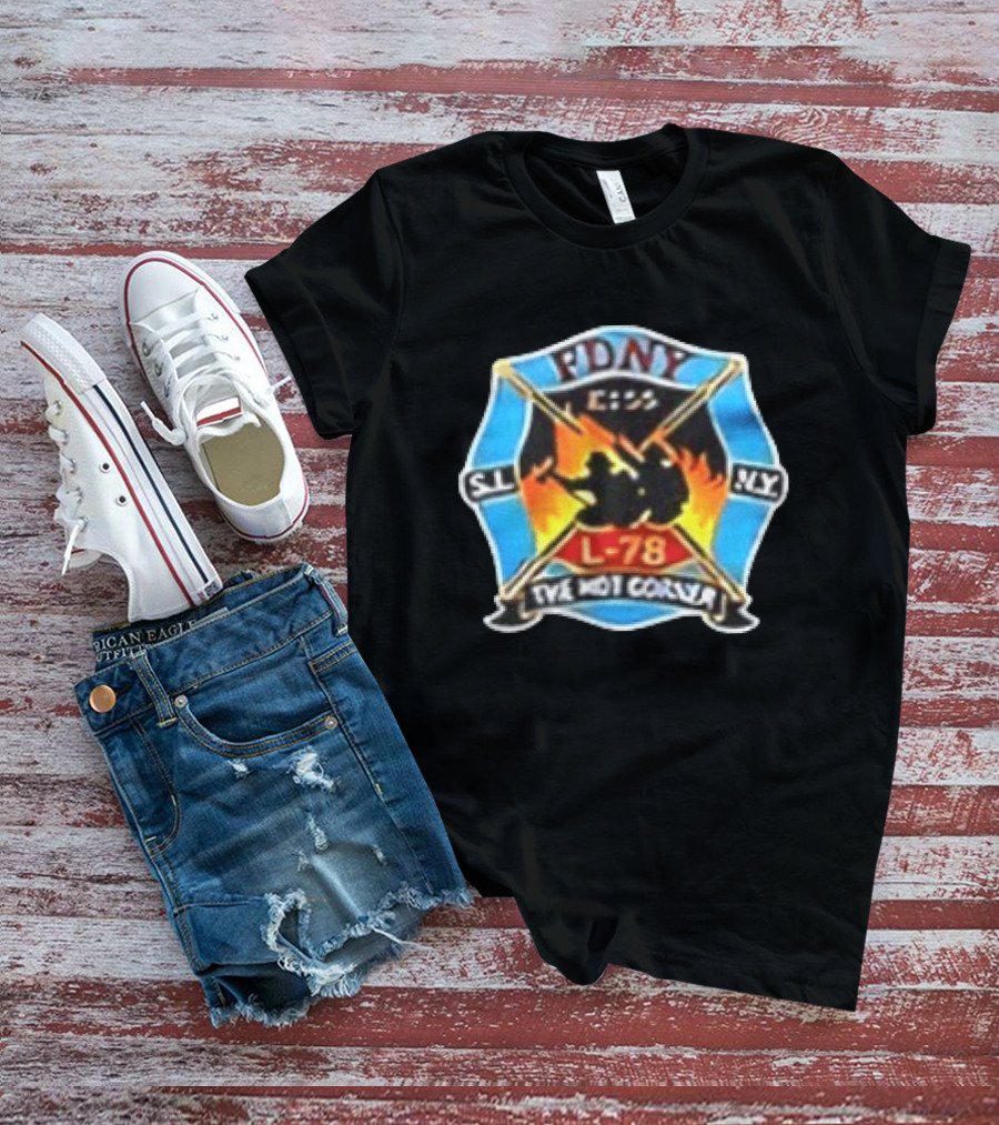 Marcus Freeman Notre Dame Fighting Irish FDNY Engine 155 Ladder 78 The Hot Corner T-Shirt