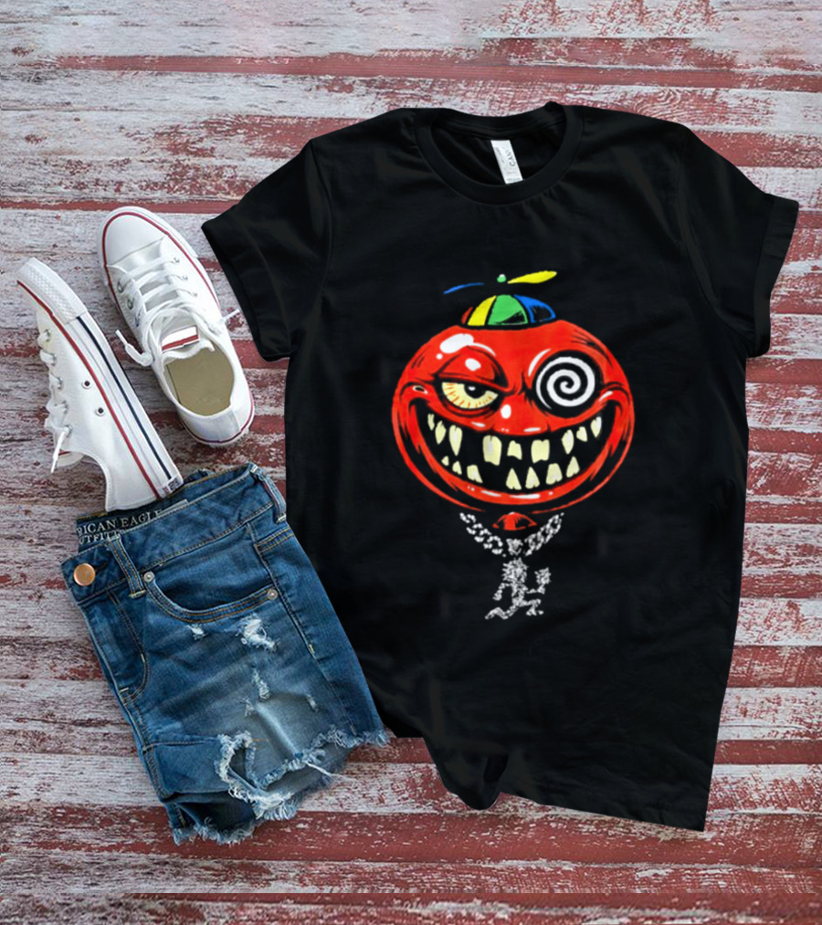 Wakko Exotics Store Bizerker 187 Spiral Hat Grinning Necklace T-Shirt