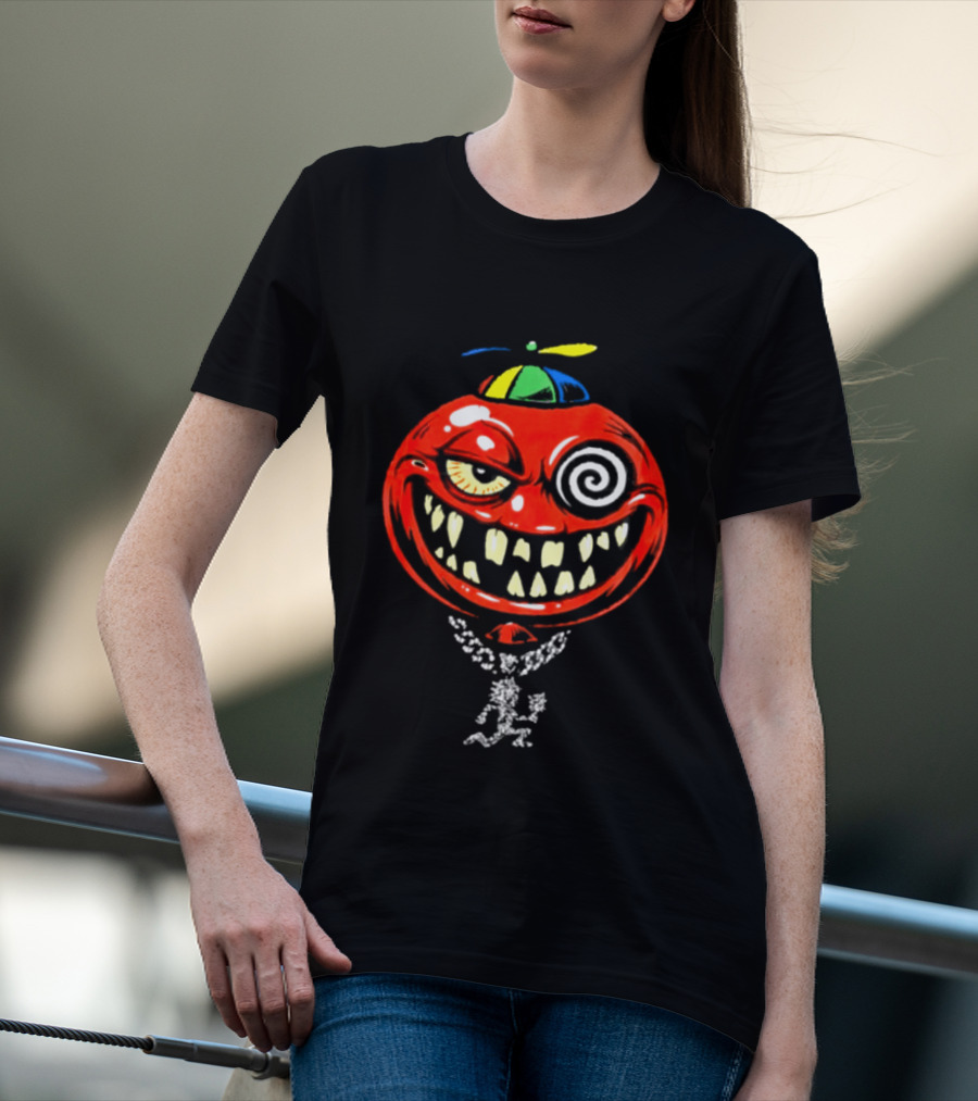 Wakko Exotics Store Bizerker 187 Spiral Hat Grinning Necklace T-Shirt