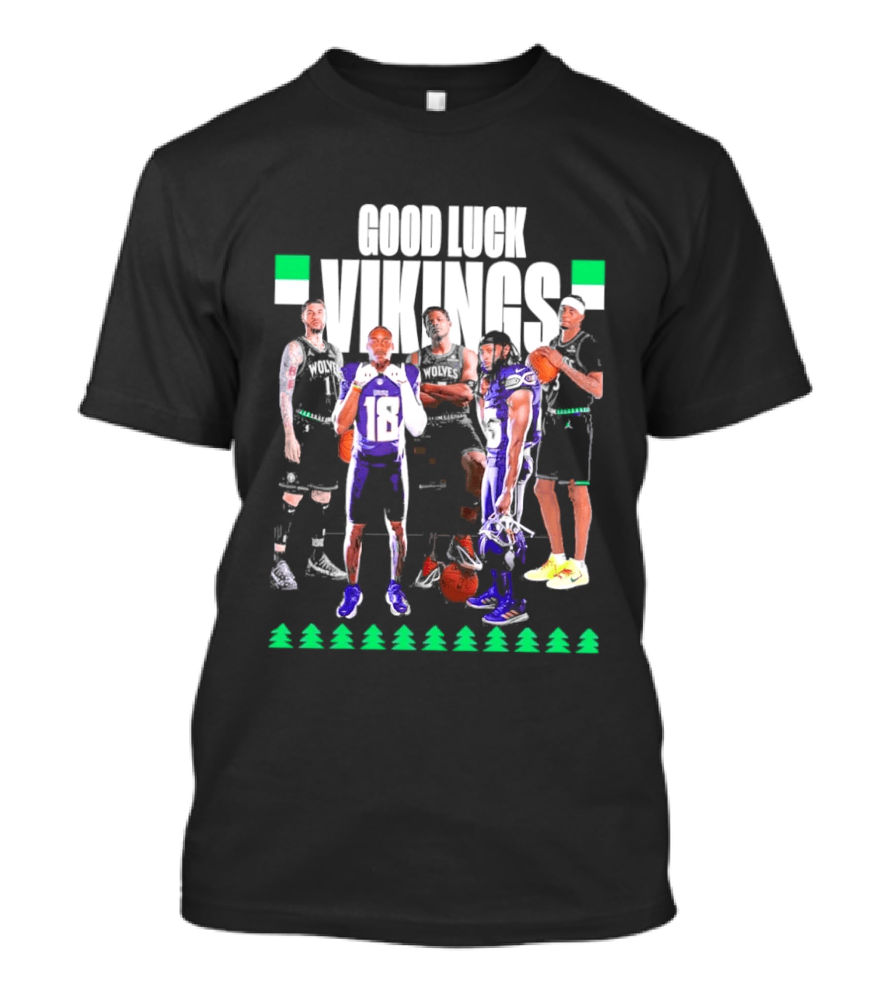 Good Luck Vikings Minnesota Timberwolves T-Shirt