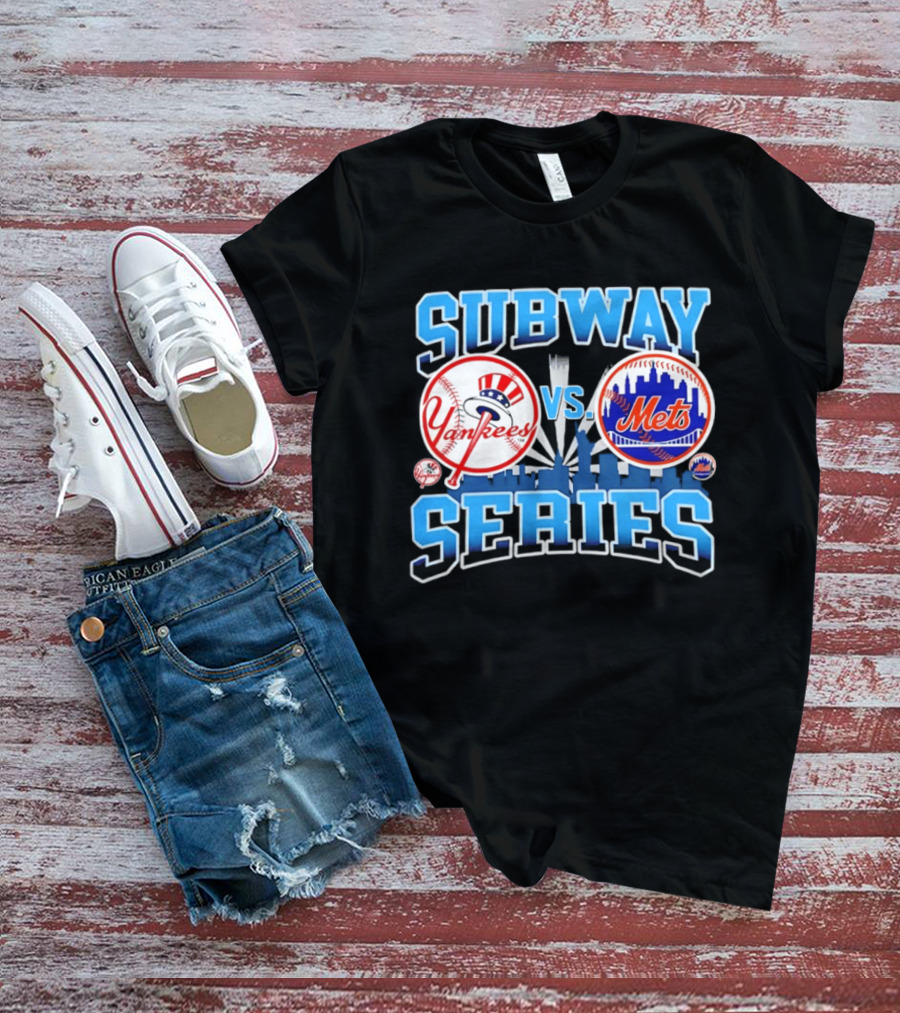 New York Yankees Vs Mets 2026 Subway Series Skyline T-Shirt
