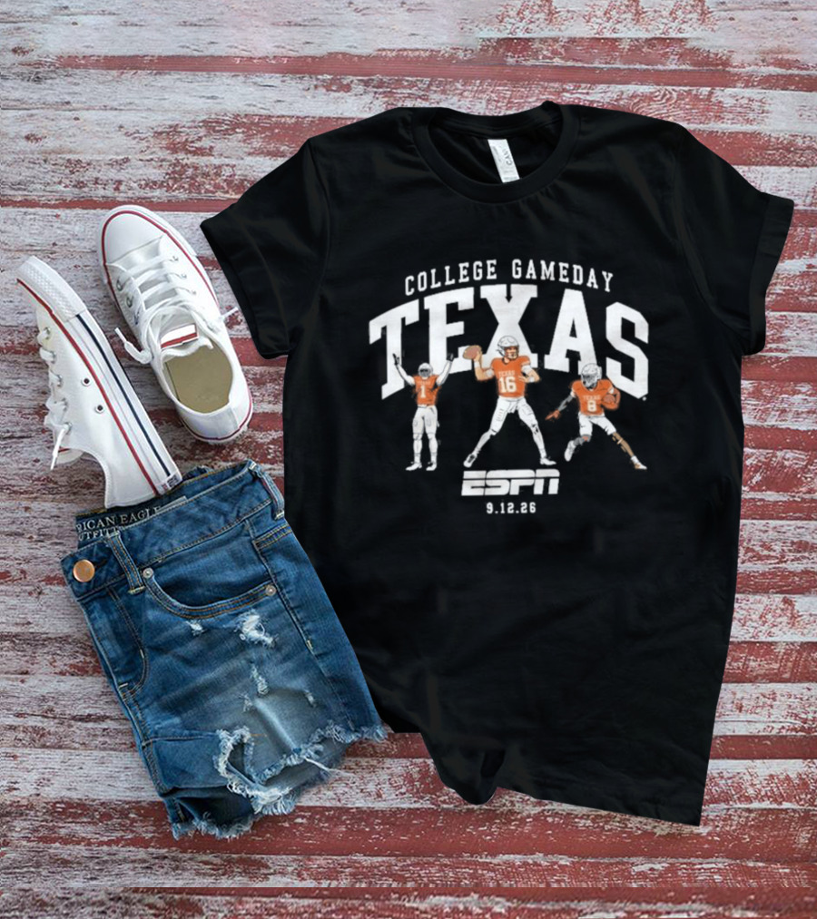 Texas College Gameday September 12 ESPN Football 2026 T-Shirt