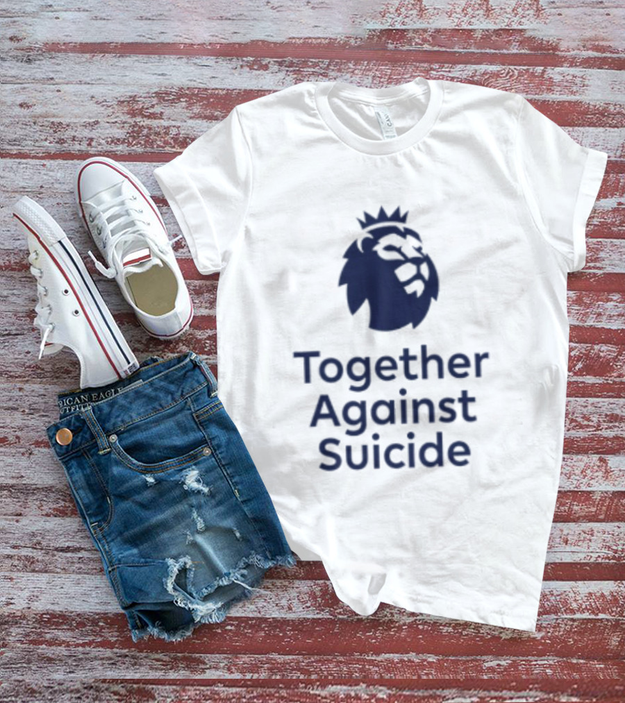 Together Against Suicide Mental Health Awareness Lion King Crown T-Shirt