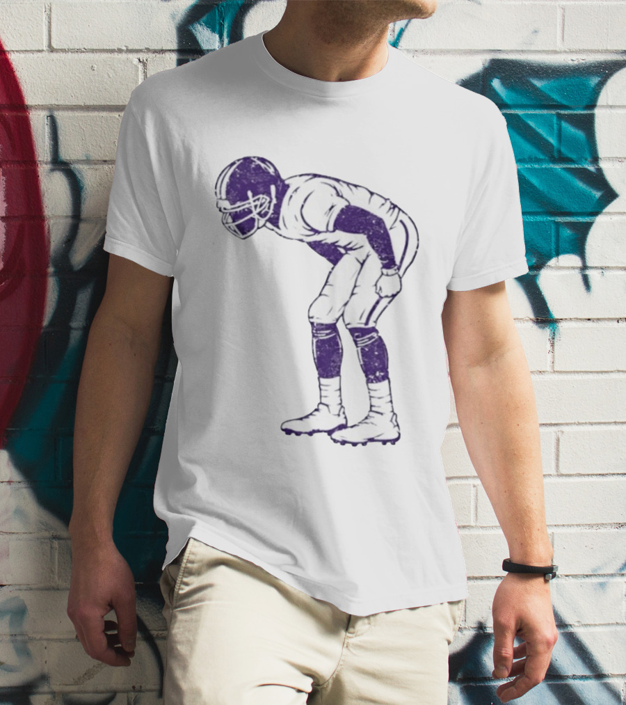 Warren Moon Minnesota Vikings Football Player Vintage Pose T-Shirt