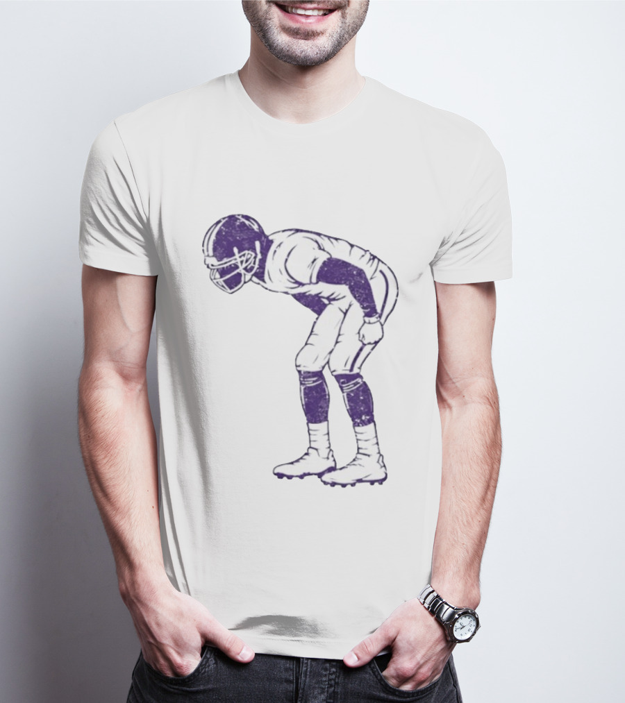 Warren Moon Minnesota Vikings Football Player Vintage Pose T-Shirt