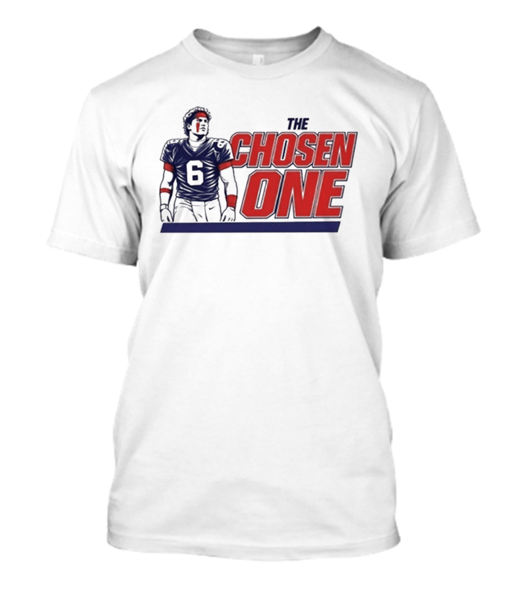 Chosen One Football Jersey Number 6 Athlete T-Shirt