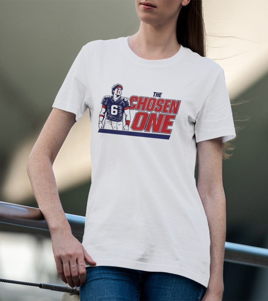Chosen One Football Jersey Number 6 Athlete T-Shirt