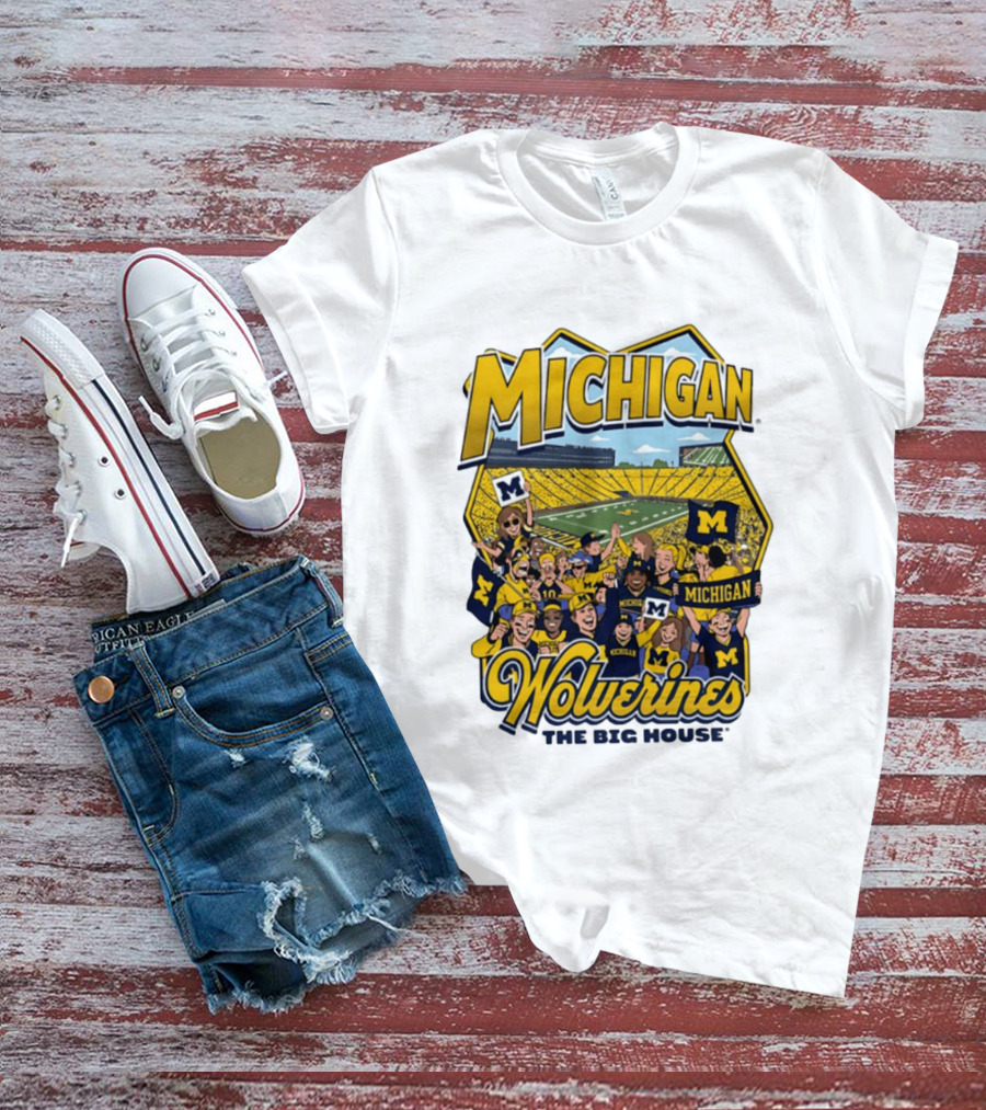 Michigan Wolverines The Big House 2026 Celebration Stadium Fans T-Shirt