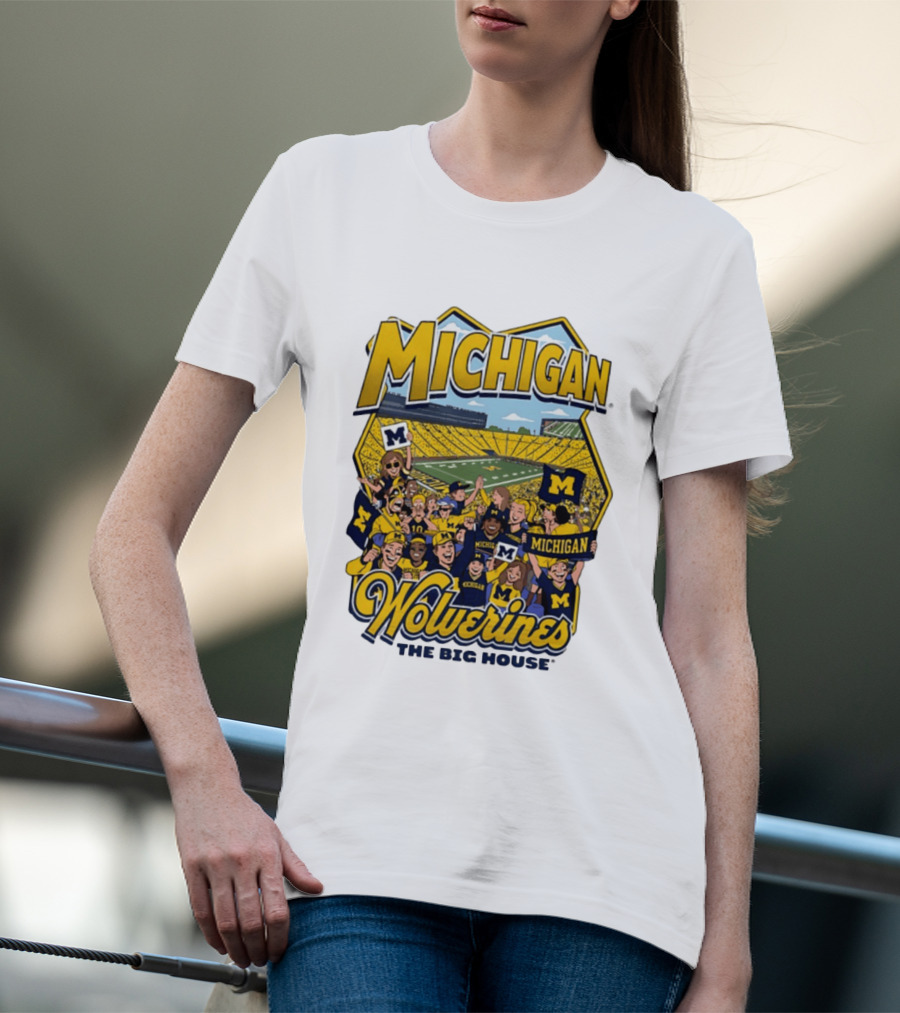 Michigan Wolverines The Big House 2026 Celebration Stadium Fans T-Shirt