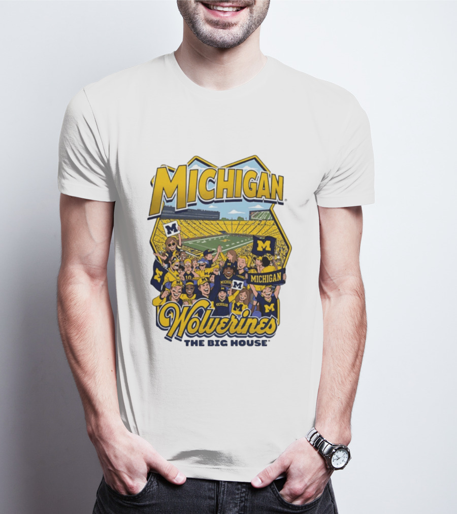 Michigan Wolverines The Big House 2026 Celebration Stadium Fans T-Shirt