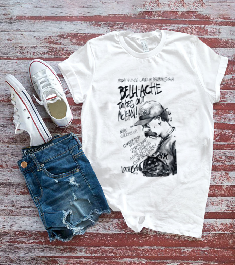Belly Ache Takes Out McLean New York Mets Baseball T-Shirt