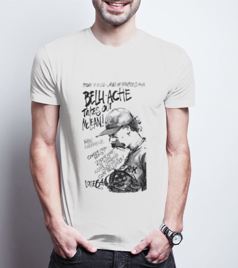 Belly Ache Takes Out McLean New York Mets Baseball T-Shirt