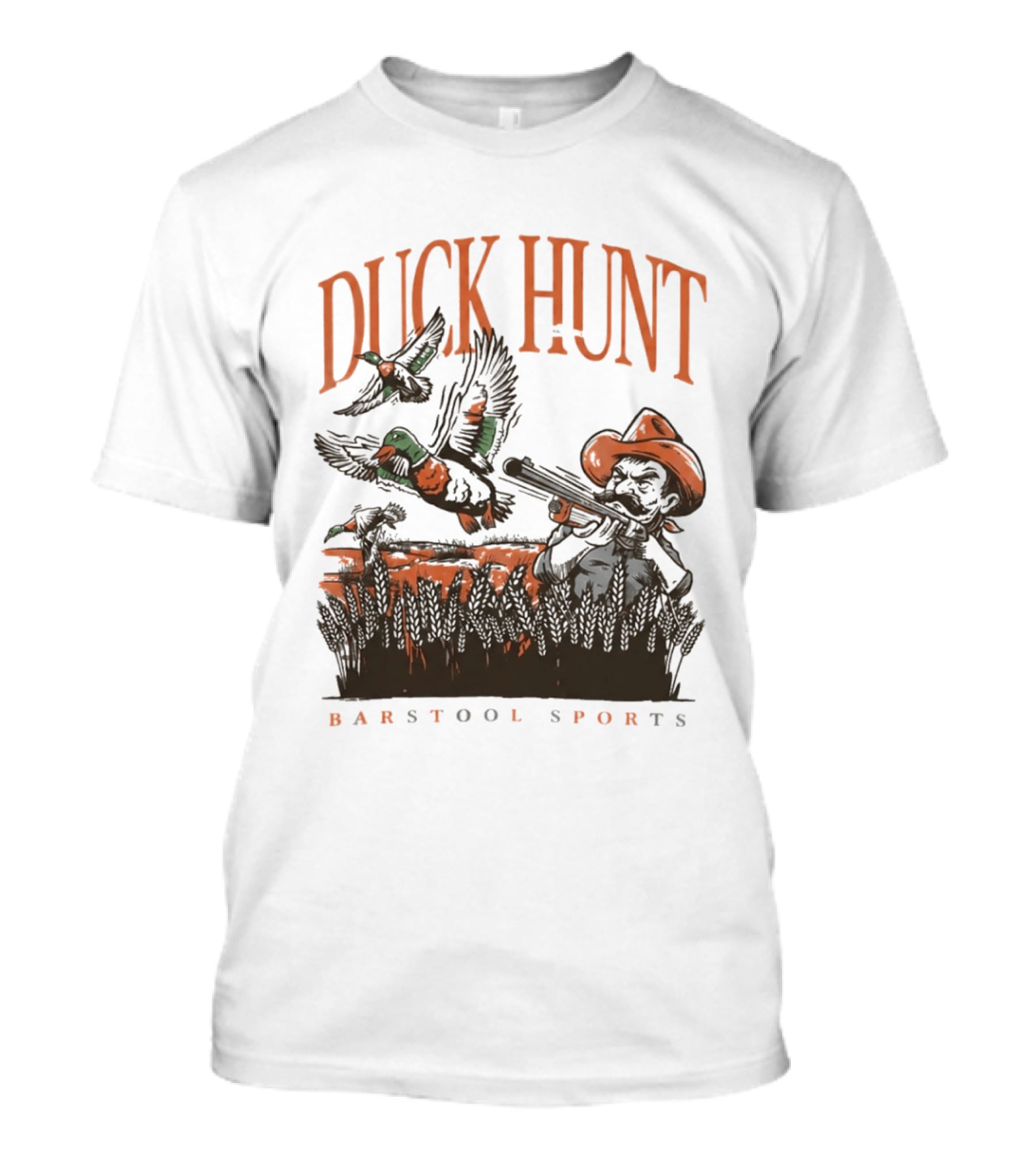 Duck Hunt Cowboy Oklahoma Cowboys Oregon Ducks Barstool Sports T-Shirt