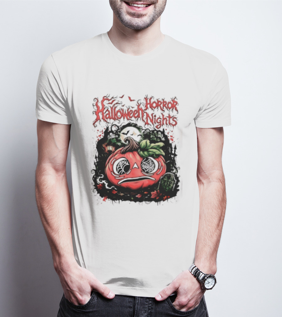 Halloween Horror Nights Pumpkin RIP Spooky T-Shirt