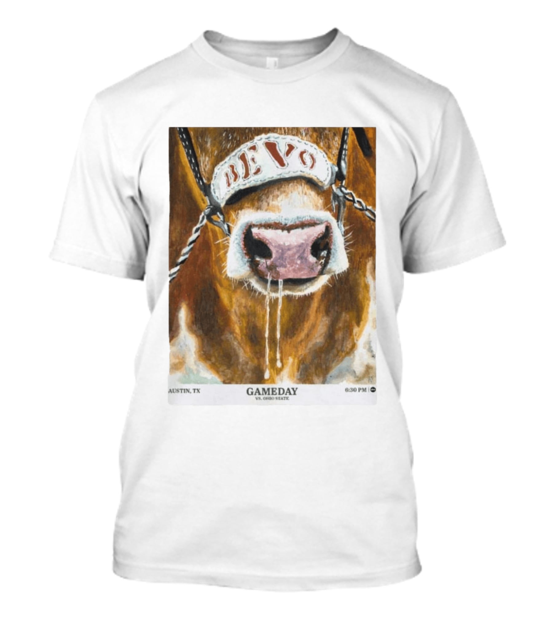 Texas Longhorns Bevo Vs Ohio State Austin TX Gameday 6:30 PM 2026 T-Shirt