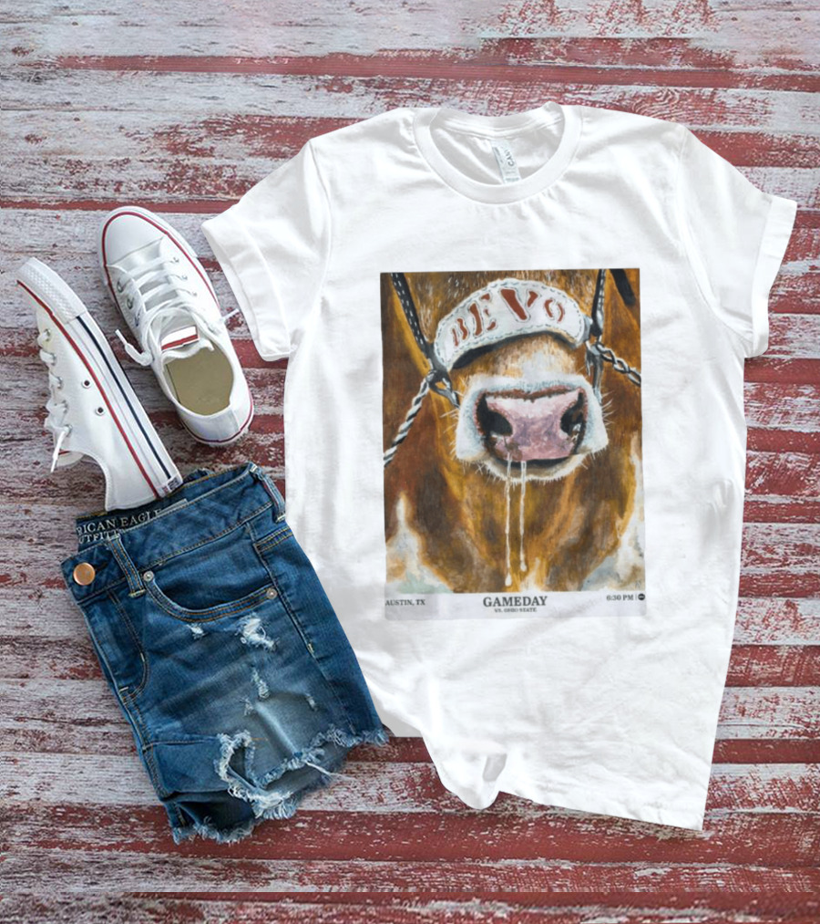 Texas Longhorns Bevo Vs Ohio State Austin TX Gameday 6:30 PM 2026 T-Shirt