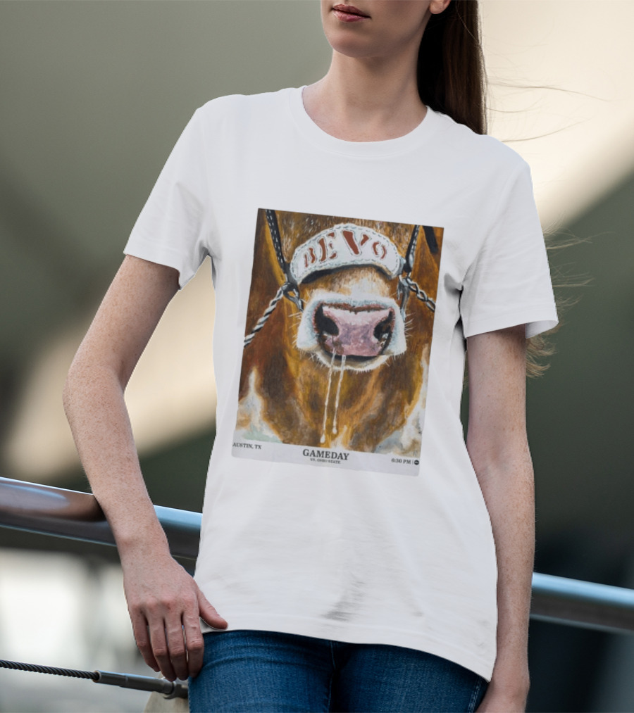 Texas Longhorns Bevo Vs Ohio State Austin TX Gameday 6:30 PM 2026 T-Shirt