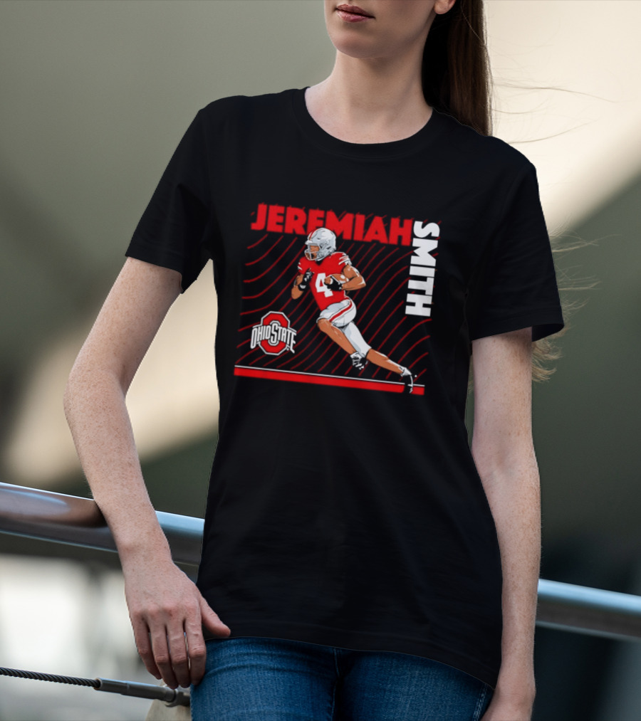 Jeremiah Smith Ohio State Buckeyes Neon Nights NCAA Football T-Shirt