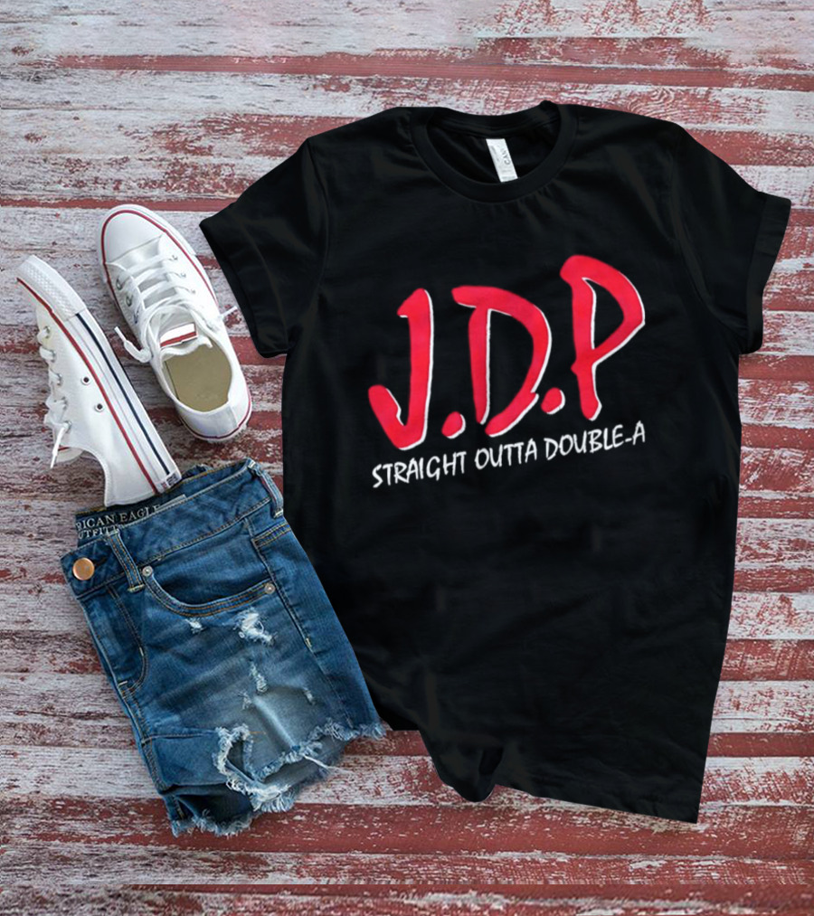Josue De Paula JDP Straight Outta Double A Los Angeles Dodgers T-Shirt