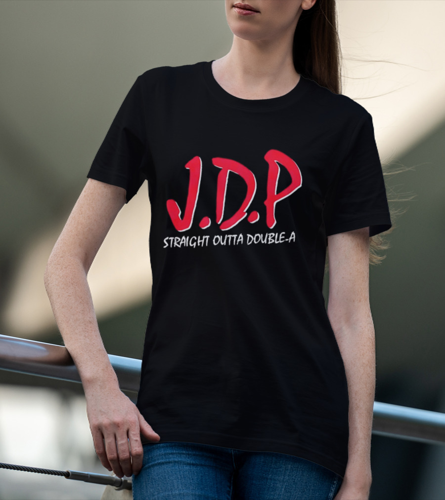 Josue De Paula JDP Straight Outta Double A Los Angeles Dodgers T-Shirt