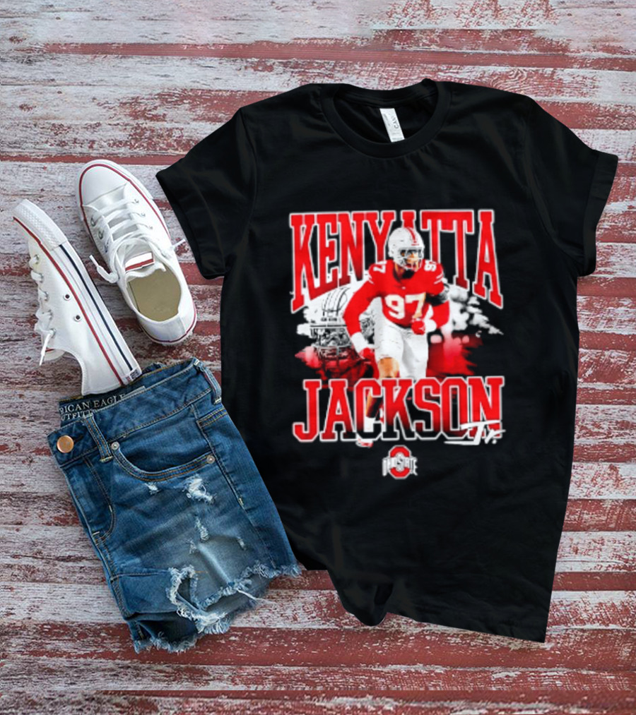 Kenyatta Jackson 97 Ohio State Buckeyes NCAA Football Player T-Shirt