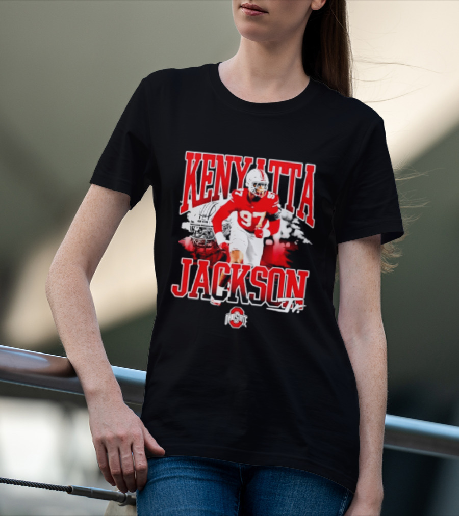 Kenyatta Jackson 97 Ohio State Buckeyes NCAA Football Player T-Shirt