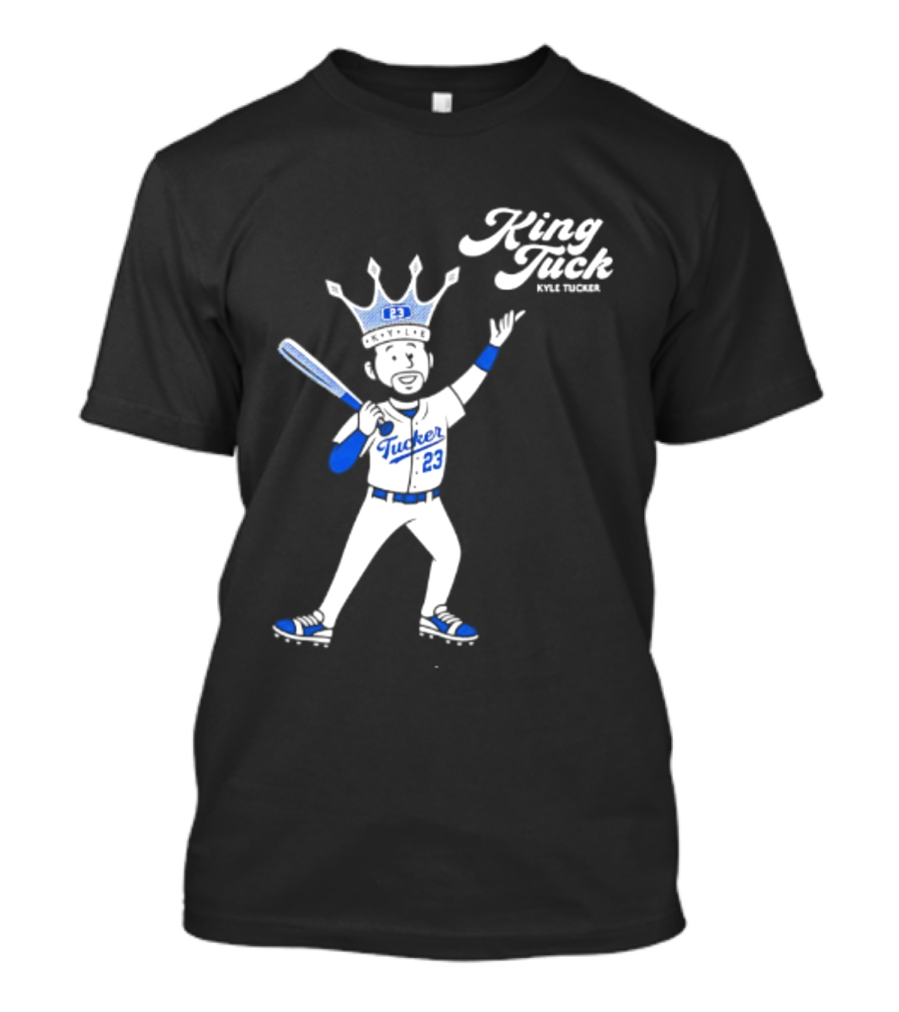 King Tuck Kyle Tucker 23 Baseball Crown And Bat T-Shirt