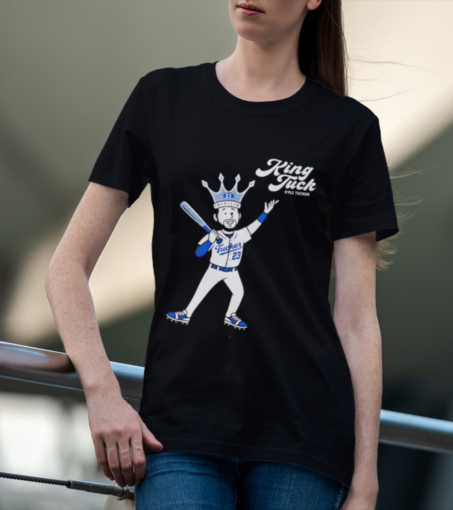 King Tuck Kyle Tucker 23 Baseball Crown And Bat T-Shirt