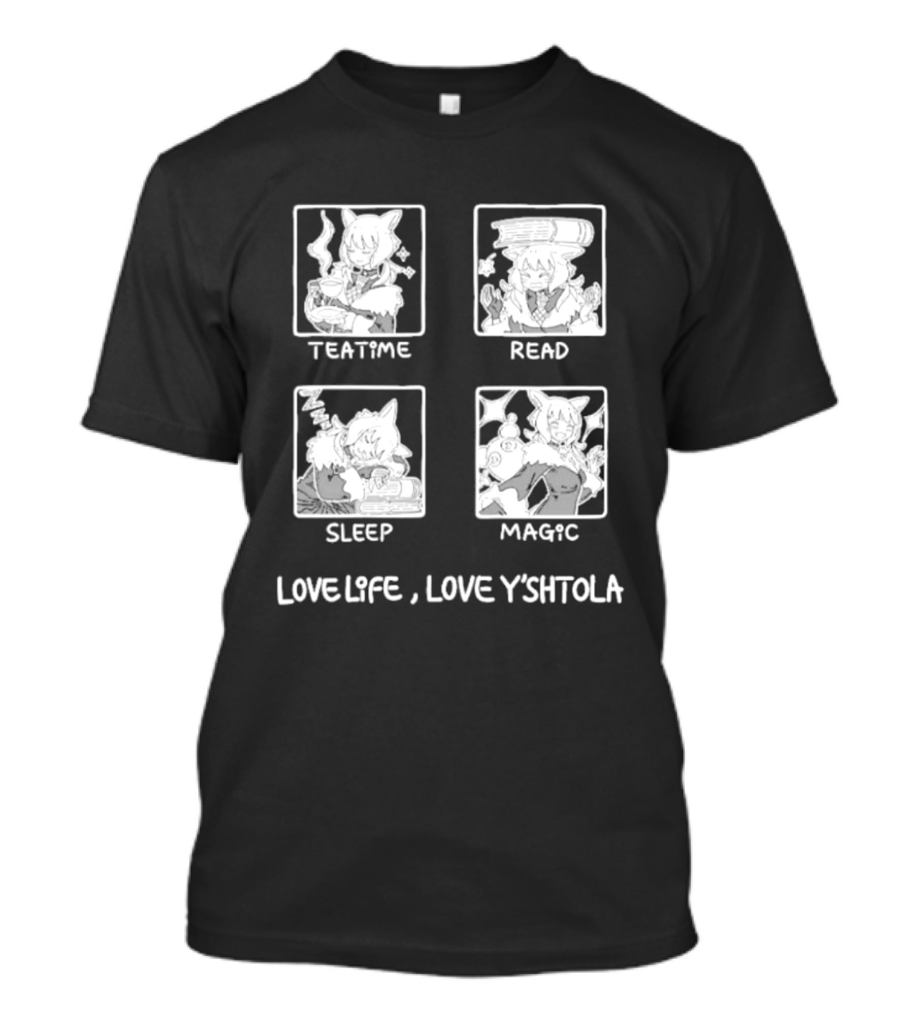 Love Life Y'shtola Teatime Read Sleep Magic T-Shirt