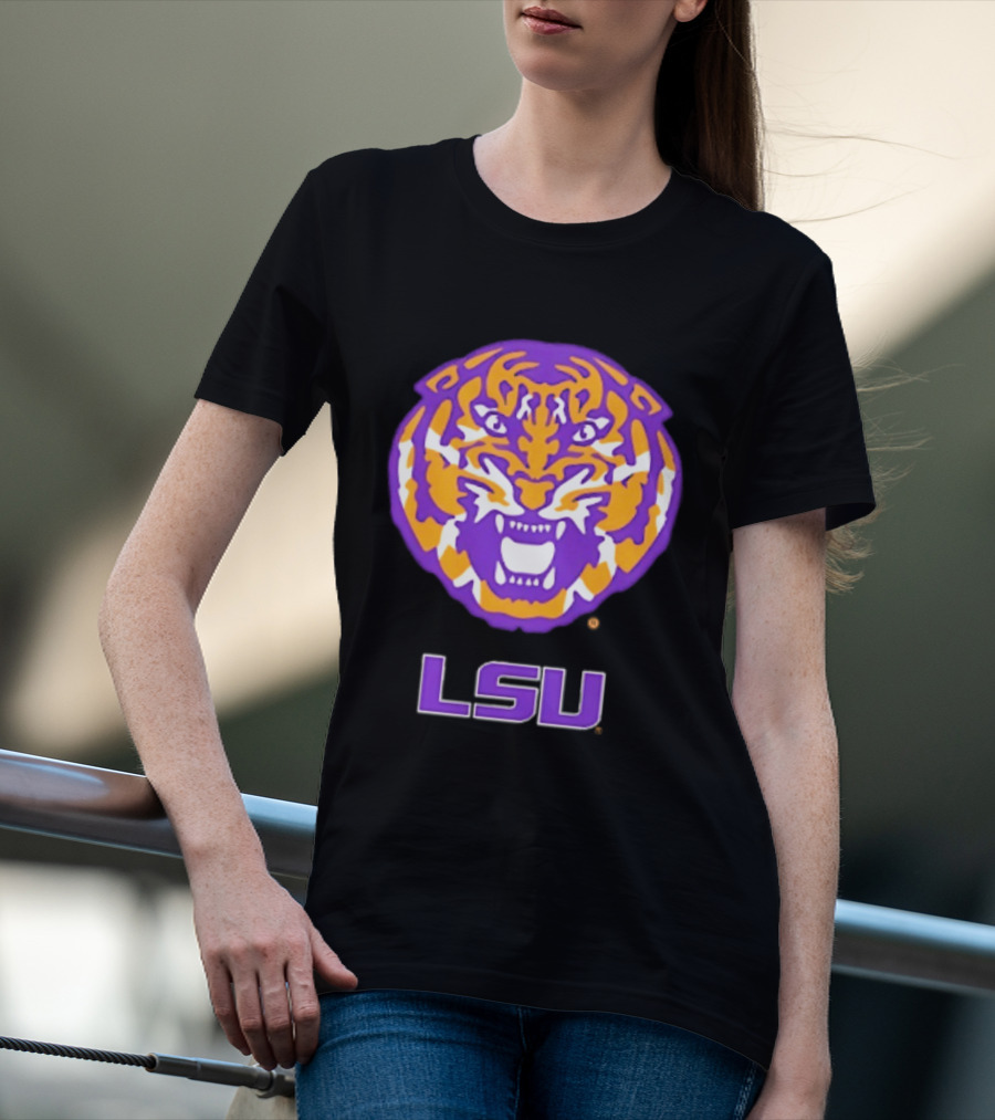 LSU Tigers NCAA Football Tiger Head T-Shirt
