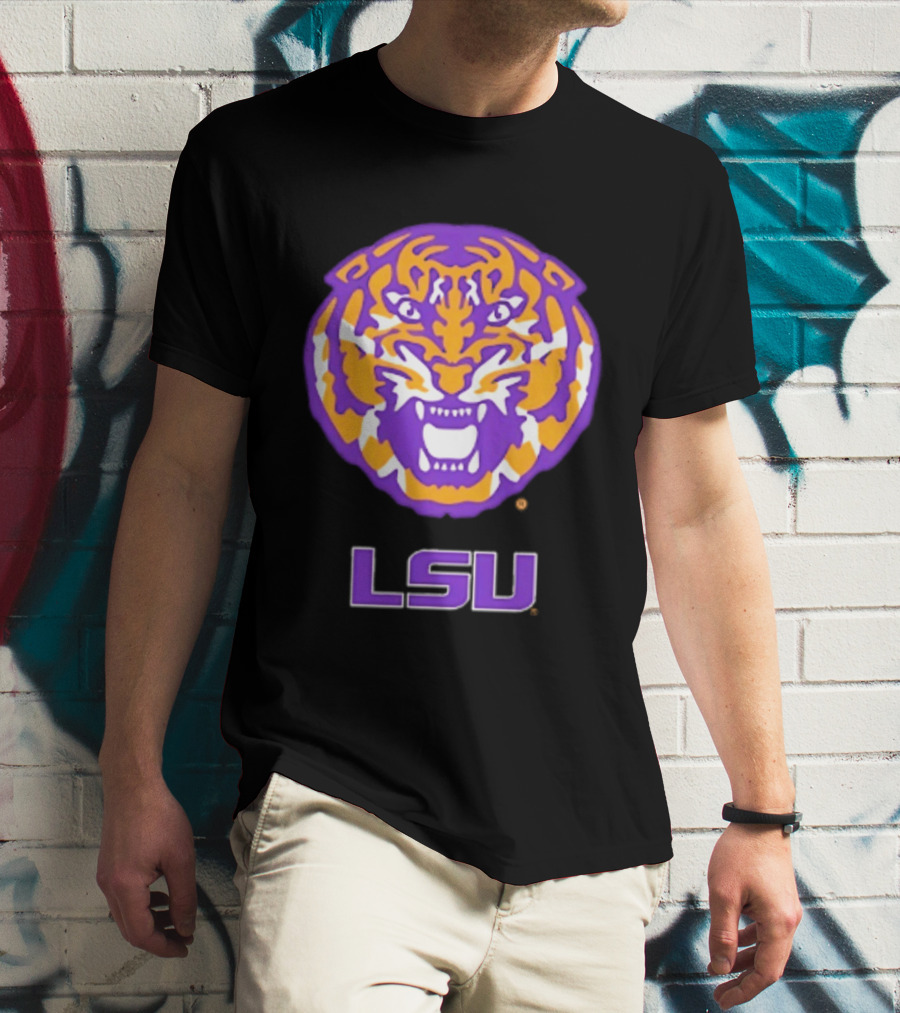 LSU Tigers NCAA Football Tiger Head T-Shirt