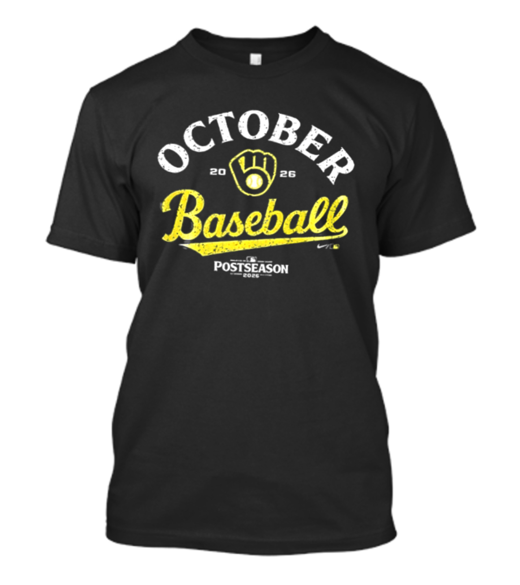 Milwaukee Brewers 2026 Postseason October Baseball 2 Sided T-Shirt